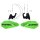 ACERBIS Handguards Linear fits for Yamaha YZ 250F/450F 2009-2025 - Colour: GREEN/BLACK