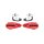 ACERBIS Handguards Linear Vented - Colour: RED/BLACK