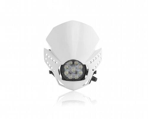 ACERBIS Lampenmaske Fulmine LED Universal - Farben: WEISS