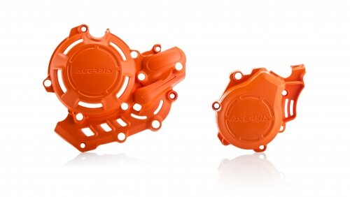 ACERBIS fits for KTM Clutch- Ignition Cover Protection Kit XC-F 450, XCF-W 500 2020-2023 - Colour: ORANGE 16