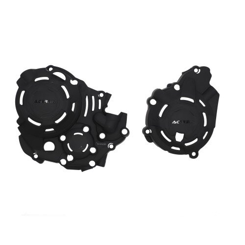 ACERBIS Hona Clutch- Ignition Cover Protection Kit CRF 300L/Rally 2021-2024 - Colour: BLACK