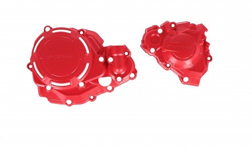 ACERBIS Honda Clutch- Ignition Cover Protection Kit CRF 450 R-WE 2025-2026 - Colour: RED