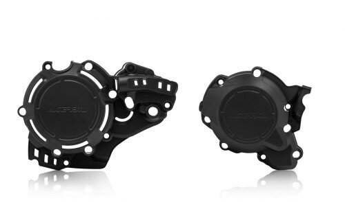 ACERBIS fits for GAS GAS Clutch- Ignition Cover Protection Kit ÉC 250/300 2021-2023 - Colour: BLACK