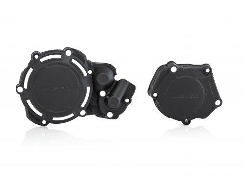 ACERBIS fits for Yamaha Clutch- Ignition Cover Protection Kit YZ 250 2005-2025 - Colour: BLACK