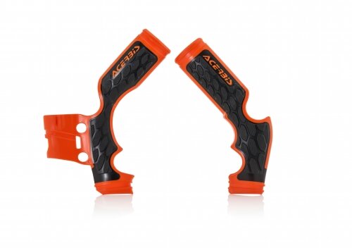 ACERBIS passend für GAS GAS X-Grip Rahmenprotektoren MC 65 2021-2023 - Farben: ORANGE/SCHWARZ