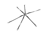 ACERBIS Spanngurte Ragno 25mm - Farben: SCHWARZ