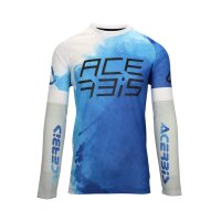 ACERBIS Motocross Vented Jersey J-Windy Watermark Blau/Weiß