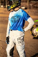 ACERBIS Motocross Vented Jersey J-Windy Watermark Blau/Weiß