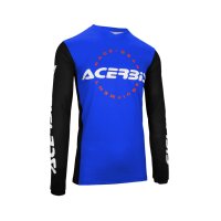 ACERBIS Motocross Jersey MX J-Track INC. Blau/Schwarz