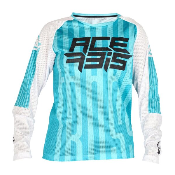 ACERBIS Motocross Kinder Vented Jersey J-Windy Five - Grün/Weiß