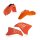 ACERBIS fits for KTM Plastic Kit EXC/EXC-F 2008-2011 - Colour: ORANGE