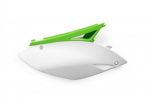 ACERBIS fits for Kawasaki MX Side Panels KX 450F 2009-2011 - Colour: GREEN/WHITE