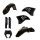 ACERBIS fits for KTM Plastic Full Kit EXC/EXC-F 2008-2011 - Colour: BLACK