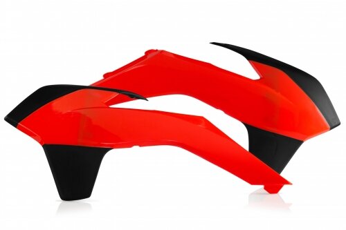 ACERBIS passend für KTM MX-Kühlerverkleidung SX 250 2013-2016 - Farben: ORANGE FLUO/SCHWARZ