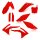 ACERBIS passend für Honda Plastik Full Kit CRF 450 R 2013-2016 - Farben: ROT