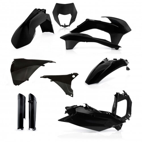 ACERBIS fits for KTM Plastic Full Kit EXC/EXC-F 2014-2015 - Colour: BLACK