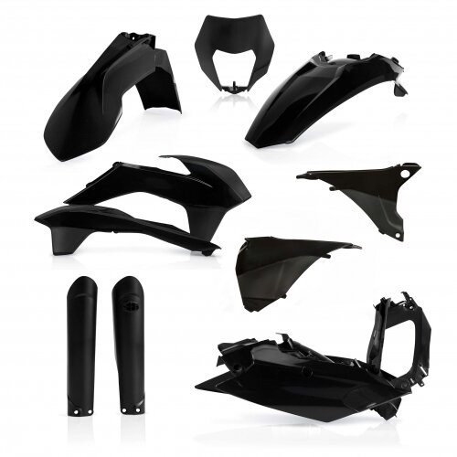ACERBIS fits for KTM Plastic Full Kit EXC/EXC-F 2016 - Colour: BLACK