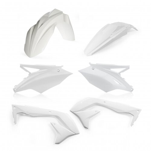 ACERBIS passend für Kawasaki Plastik Kit KX 450F 2016-2017 USA - Farben: WEISS