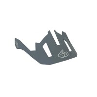 6D ATB-2T Helmschild Ascent Matt Grau