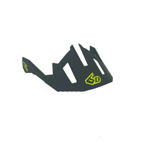 6D ATB-2T Helmschild Ascent Matt Hi Viz Gelb/Grau