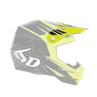 6D ATB-1 Helmschild Carbon Attack Gelb
