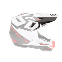 6D ATB-1 Helmschild Switch Rot/Weiß/Schwarz