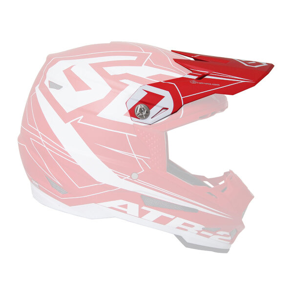 6D ATR-2 MX- Visor Aero Red - Size: ONE SIZE