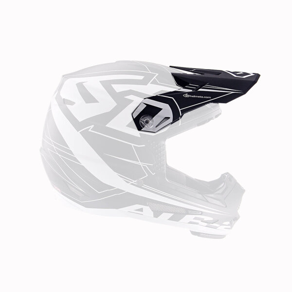 6D ATR-2 MX- Visor Aero Black - Size: ONE SIZE