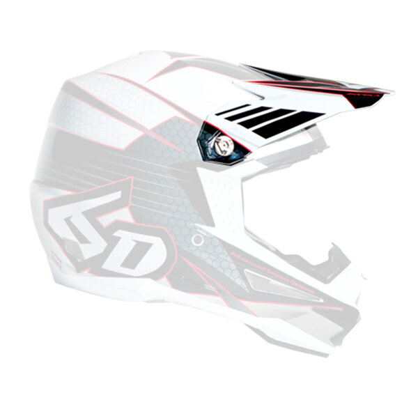 6D ATR-1 MX- Helmschild Blade Weiß/Schwarz