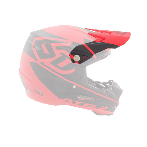 6D ATR-2 MX- Visor Core Red/Black - Size: ONE SIZE