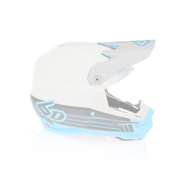 6D ATR-1 MX- Visor Split Cyan - Size: ONE SIZE