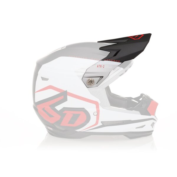6D ATR-2 MX- Visor Delta Red/White - Size: ONE SIZE