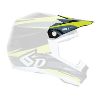 6D ATR-1 MX- Helmschild Flo Neon Gelb/Grau/Schwarz -...