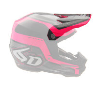 6D ATR-1 MX- Helmschild Fuse Neon Pink/Schwarz