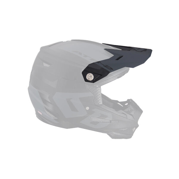 6D ATR-2 MX- Visor Helo Black Gloss/Black Matte - Size: ONE SIZE
