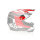 6D ATR-2 MX- Visor Impact Red - Size: ONE SIZE