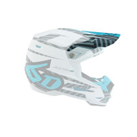 6D ATR-2Y MX- Helmschild Kids Havoc Cyan/Weiß -...