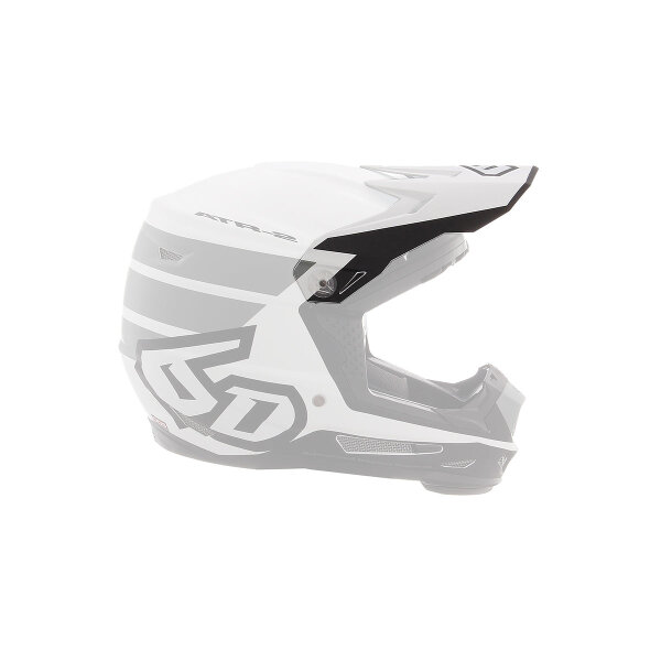 6D ATR-2Y MX- Visor Kids Stripe Black/White - Size: ONE SIZE