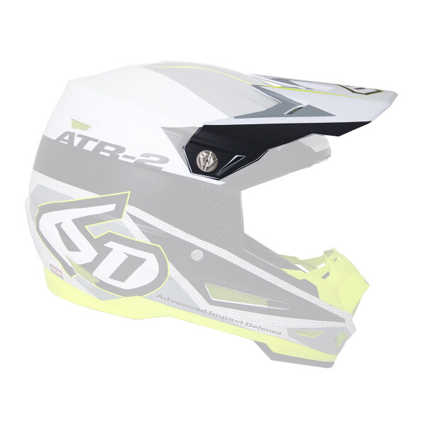 6D ATR-2 MX- Visor Metric White - Size: ONE SIZE