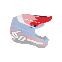 6D ATR-1 MX- Helmschild Pace Rot/Weiß/Blau Matt -...