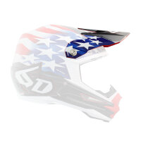 6D ATR-1 MX- Helmschild Patriot Rot/Weiß/Blau -...