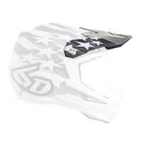 6D ATR-1 MX- Helmschild Patriot Weiß Matt