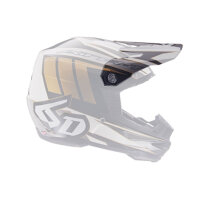 6D ATR-1 MX- Helmschild Point Weiß/Gold -...