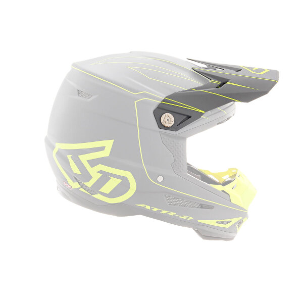 6D ATR-2 MX- Visor Recon Grey/Yellow - Size: ONE SIZE