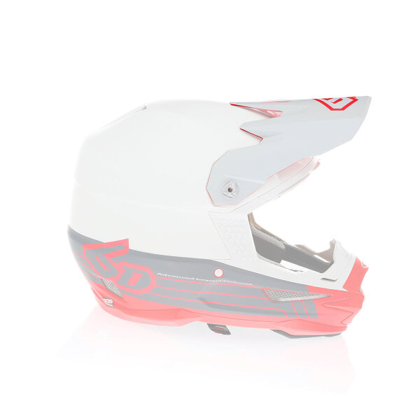 6D ATR-1 MX- Visor Split Red - Size: ONE SIZE