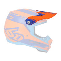 6D ATR-2 MX- Helmschild Sector Orange/Blau