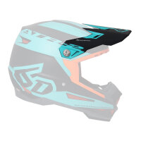 6D ATR-2 MX- Helmschild Sector Teal/Orange