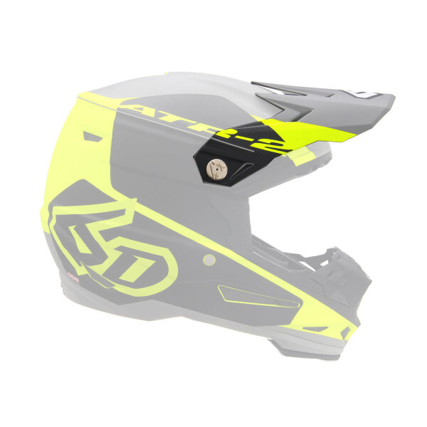 6D ATR-2 MX- Visor Shadow Yellow/Black - Size: ONE SIZE