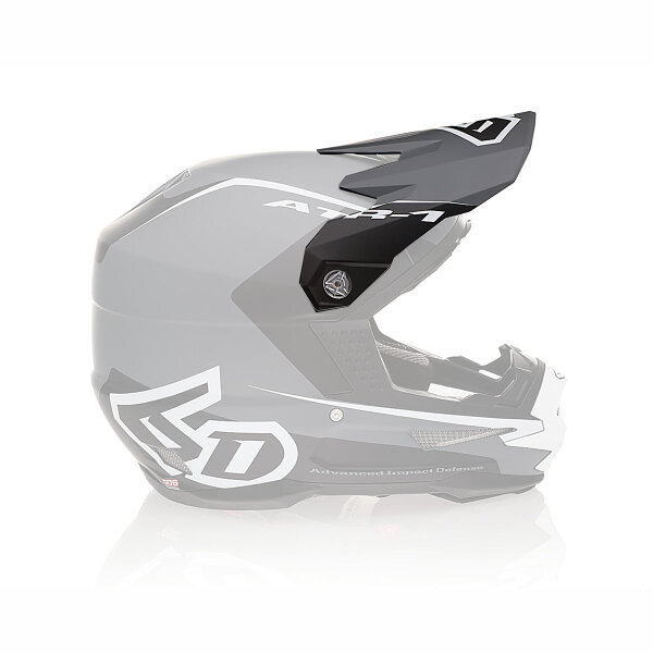 6D ATR-1 MX- Visor Stealth White - Size: ONE SIZE