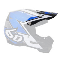 6D ATR-2 MX- Helmschild Strike Blau/Weiß